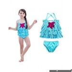 Kids Girls 2 Pcs Princess Mermaid Blue Sling Swimwear Bikini Set Wave Beach Swimsuit Starfish Summer Sunsuit Outfits Blue B07DPFH5P6